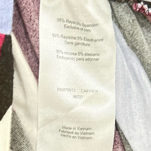 Motherhood Maternity multi Striped Long Sleeve Top ruched side small (maternity) - Picture 9 of 10